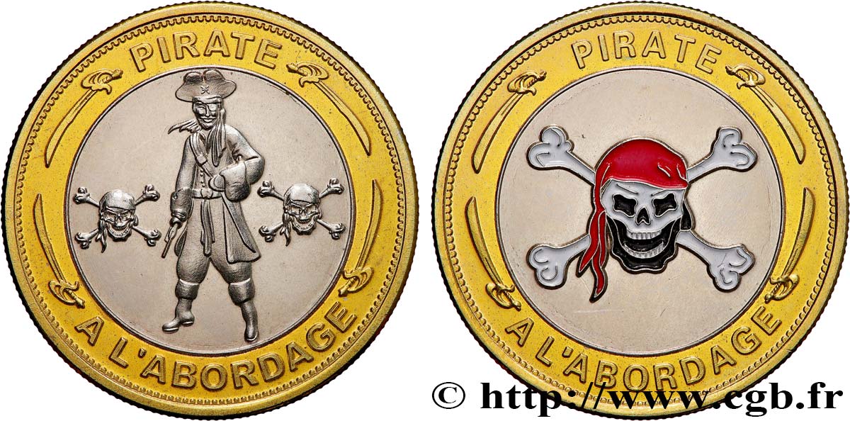 MÉDAILLES TOURISTIQUES Médaille touristique, Pirate à l’abordage TTB+