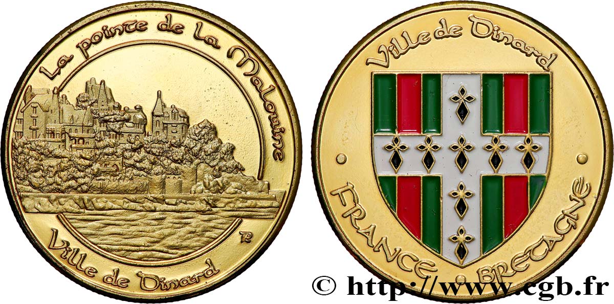 MÉDAILLES TOURISTIQUES Médaille touristique, La pointe de la Malouines, Dinard SUP