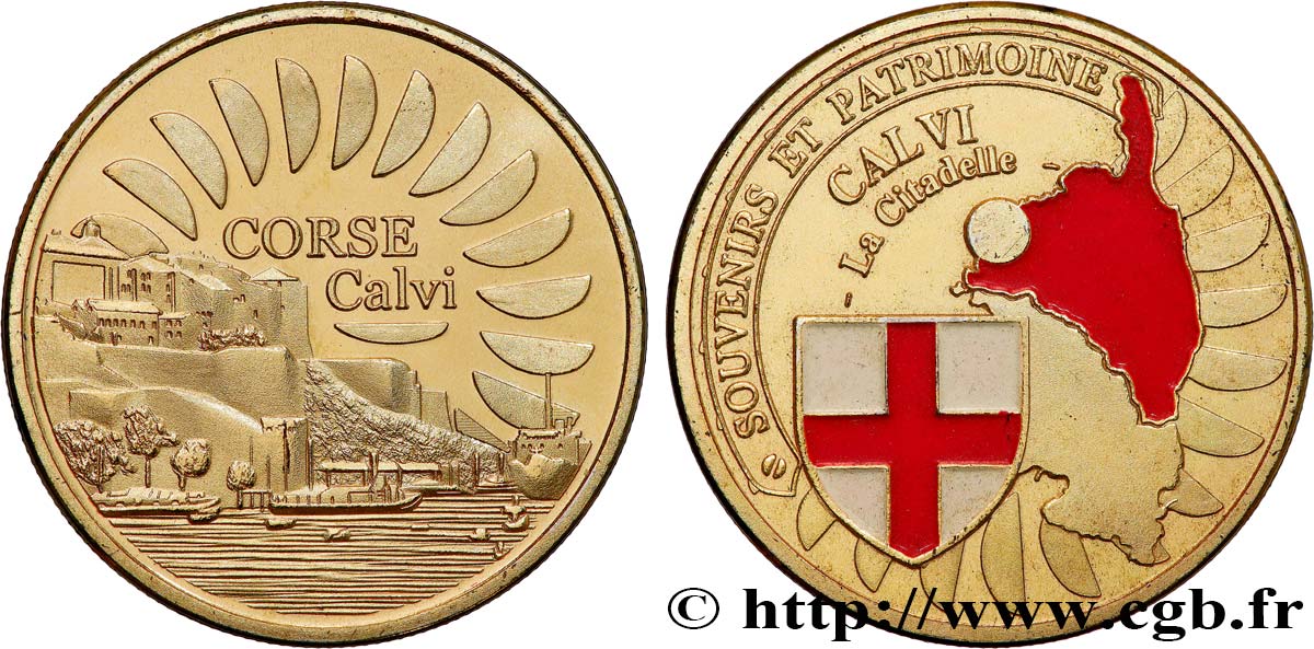 MÉDAILLES TOURISTIQUES Médaille touristique, La citadelle, Calvi TTB+