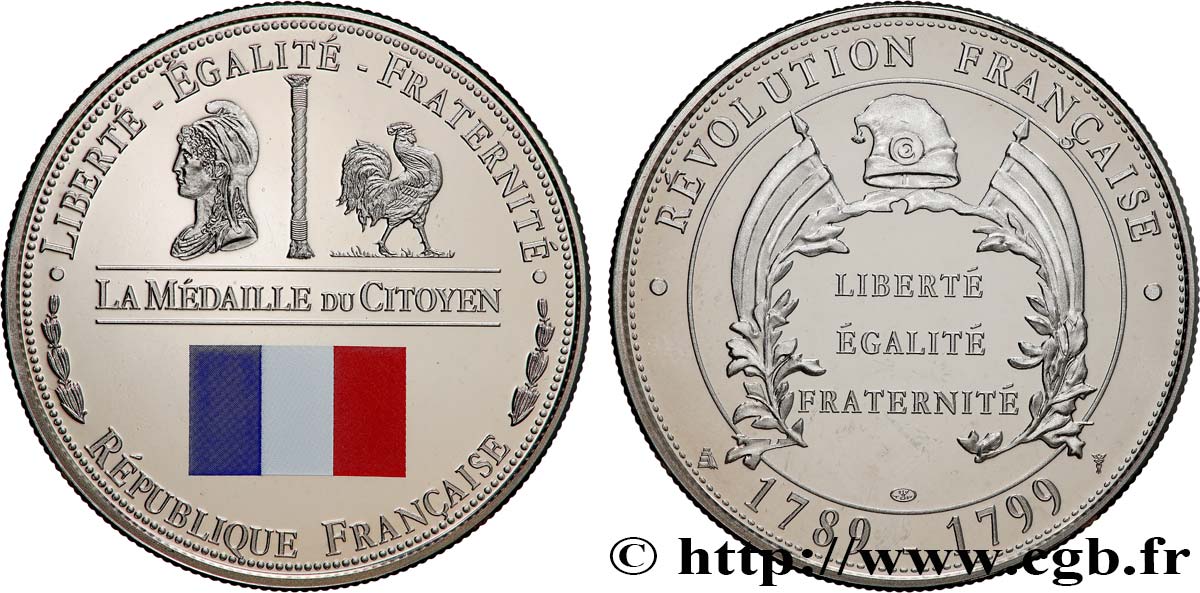 CINQUIÈME RÉPUBLIQUE Médaille, Révolution Française SUP