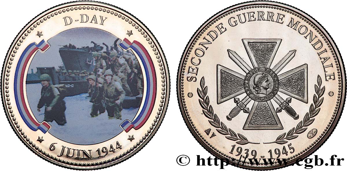 CINQUIÈME RÉPUBLIQUE Médaille, Débarquement du 6 juin 1944 SPL