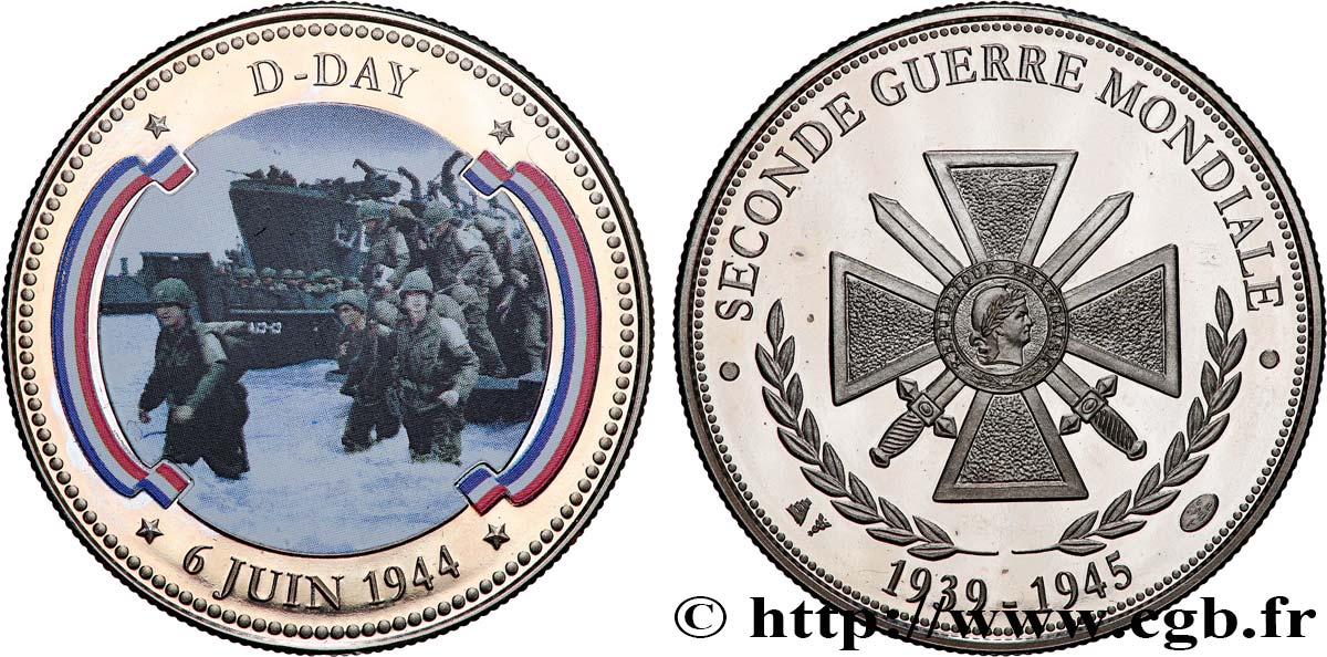 CINQUIÈME RÉPUBLIQUE Médaille, Débarquement du 6 juin 1944 SPL