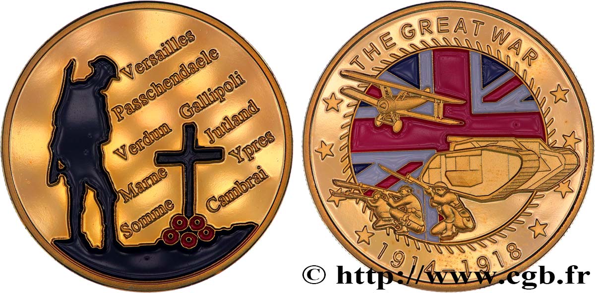 V REPUBLIC Médaille commémorative, Grandes batailles des alliés AU