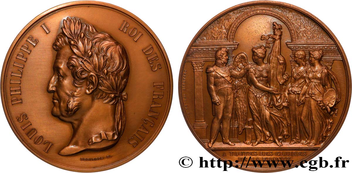 LOUIS-PHILIPPE Ier Médaille, Inauguration du musée de Versaille, refrappe SUP
