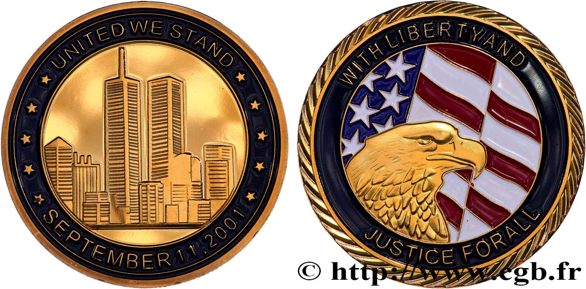 UNITED STATES OF AMERICA Médaille, Hommage aux attentats du 11 septembre MS