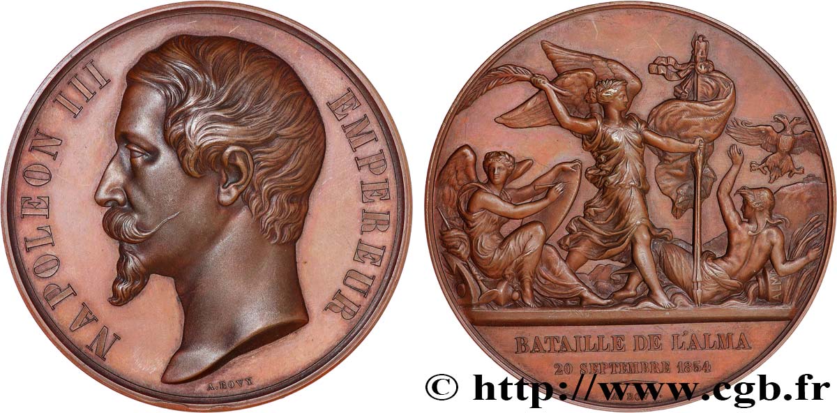 SECOND EMPIRE Médaille, Bataille de l’Alma MS