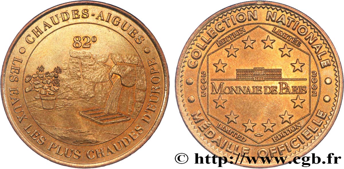 MÉDAILLES TOURISTIQUES Médaille touristique, Chaudes-Aigue, Cantal SUP