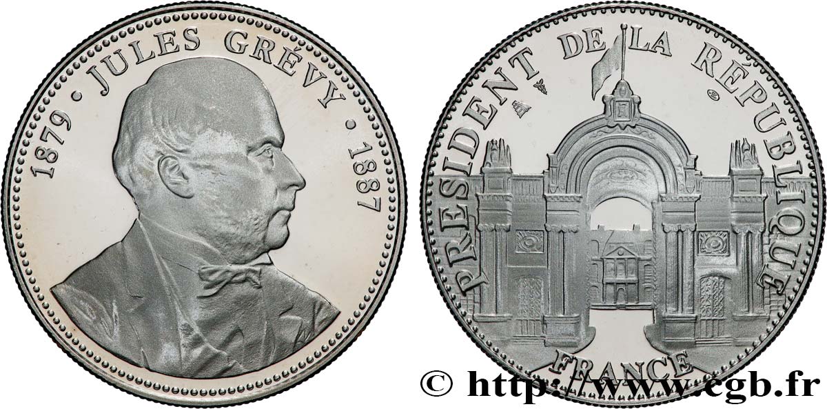 TROISIÈME RÉPUBLIQUE Médaille, Jules Grévy, président de la République SPL