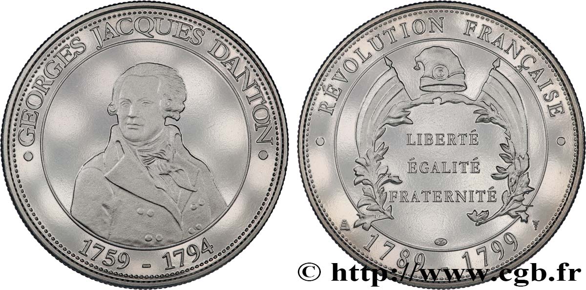 QUINTA REPUBLICA FRANCESA Médaille, Georges Jacques DANTON SC
