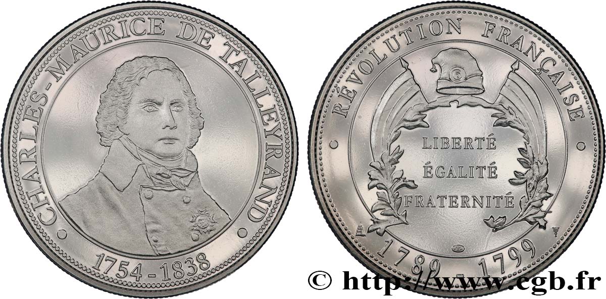CINQUIÈME RÉPUBLIQUE Médaille, Charles-Maurice de TALLEYRAND SPL
