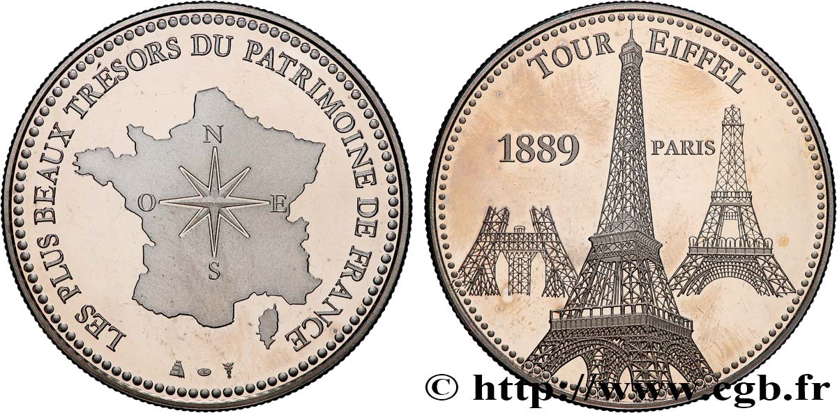 MONUMENTS ET HISTOIRE Médaille, Tour Eiffel SUP