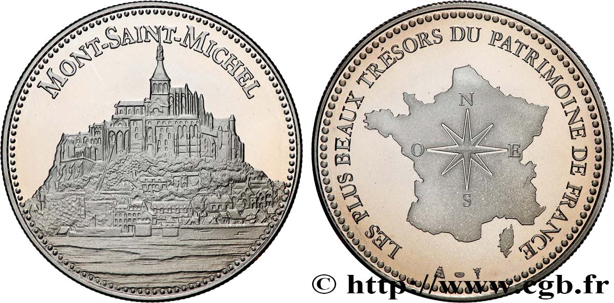 MONUMENTS ET HISTOIRE Médaille, Mont-Saint-Michel SUP