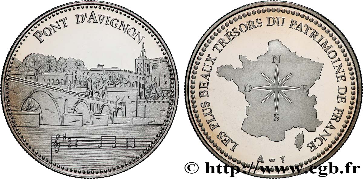 MONUMENTS ET HISTOIRE Médaille, Pont d’Avignon SUP