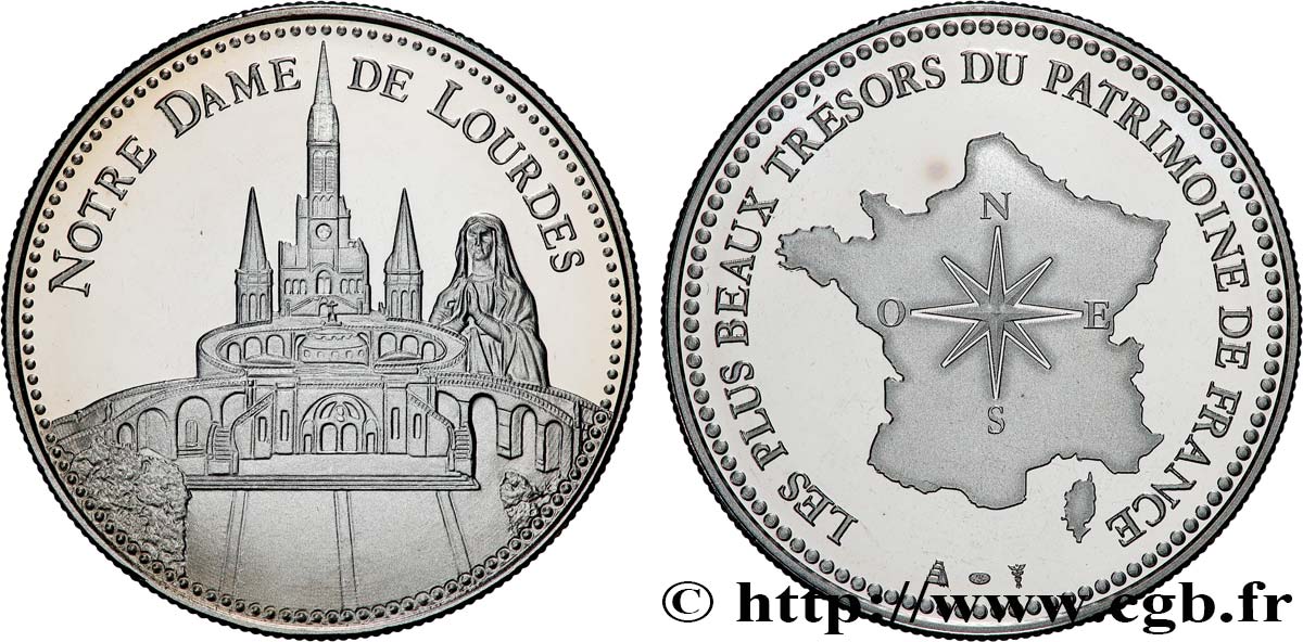 MONUMENTS ET HISTOIRE Médaille, Notre Dame de Lourdes SPL