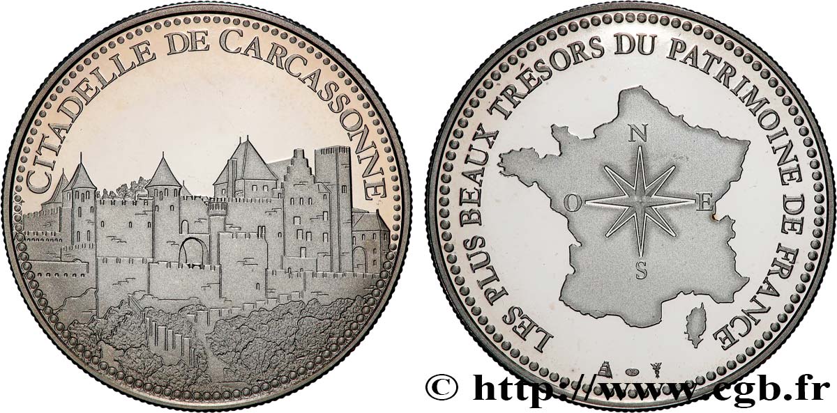 BUILDINGS AND HISTORY Médaille, Citadelle de Carcassonne EBC