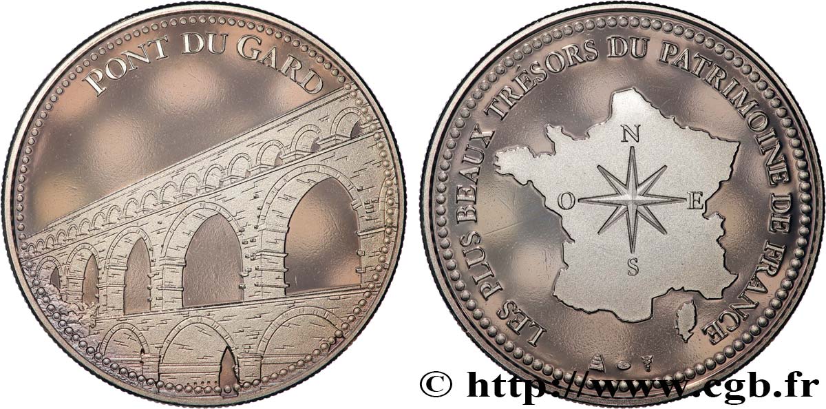 MONUMENTS ET HISTOIRE Médaille, Pont du Gard SPL