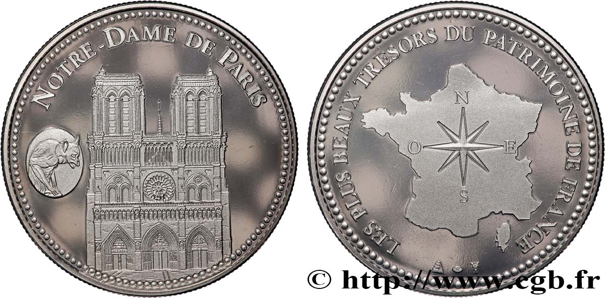 MONUMENTS ET HISTOIRE Médaille, Notre-Dame de Paris SUP