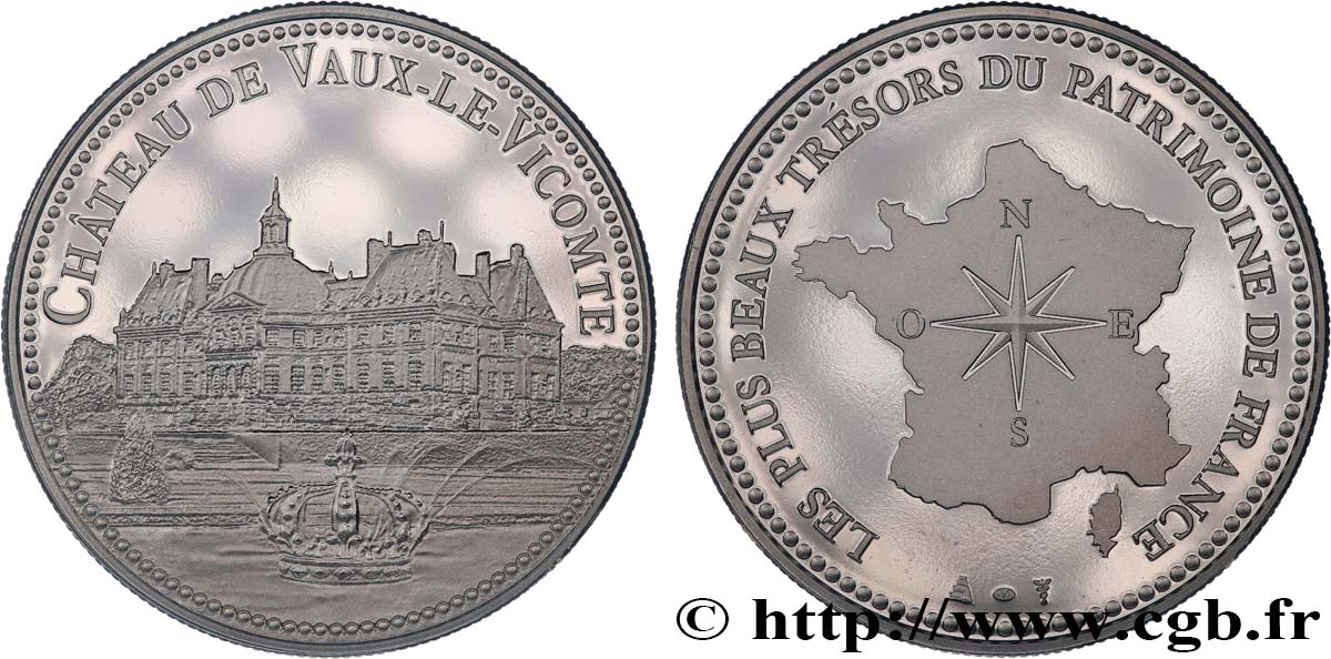 MONUMENTS ET HISTOIRE Médaille, Château de Vaux-Le-Vicomte SPL