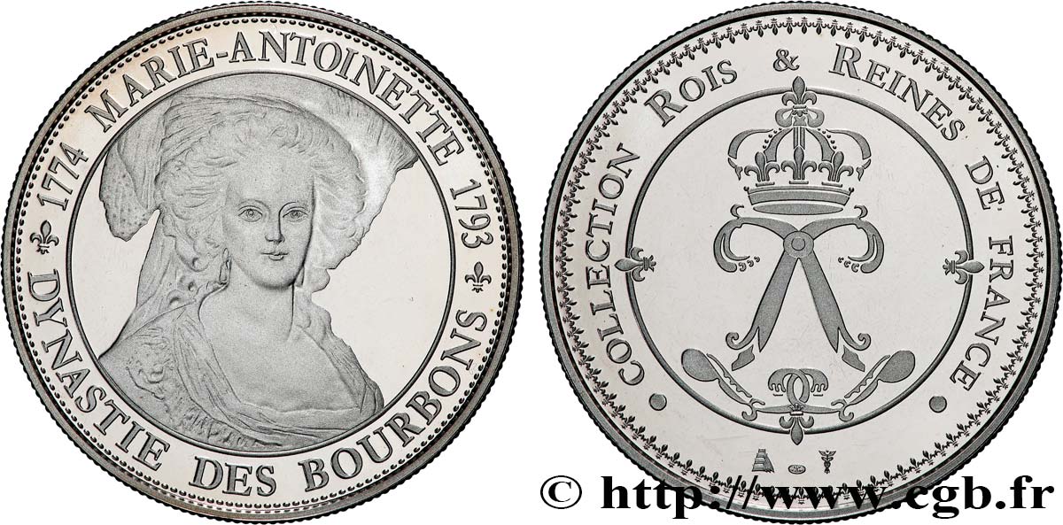 COLLECTION ROIS & REINES DE FRANCE Médaille, Marie-Antoinette SPL