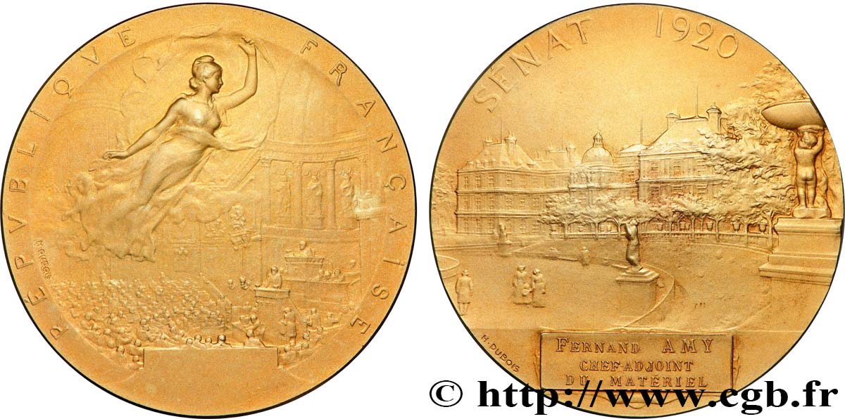 DRITTE FRANZOSISCHE REPUBLIK Médaille, Sénat VZ