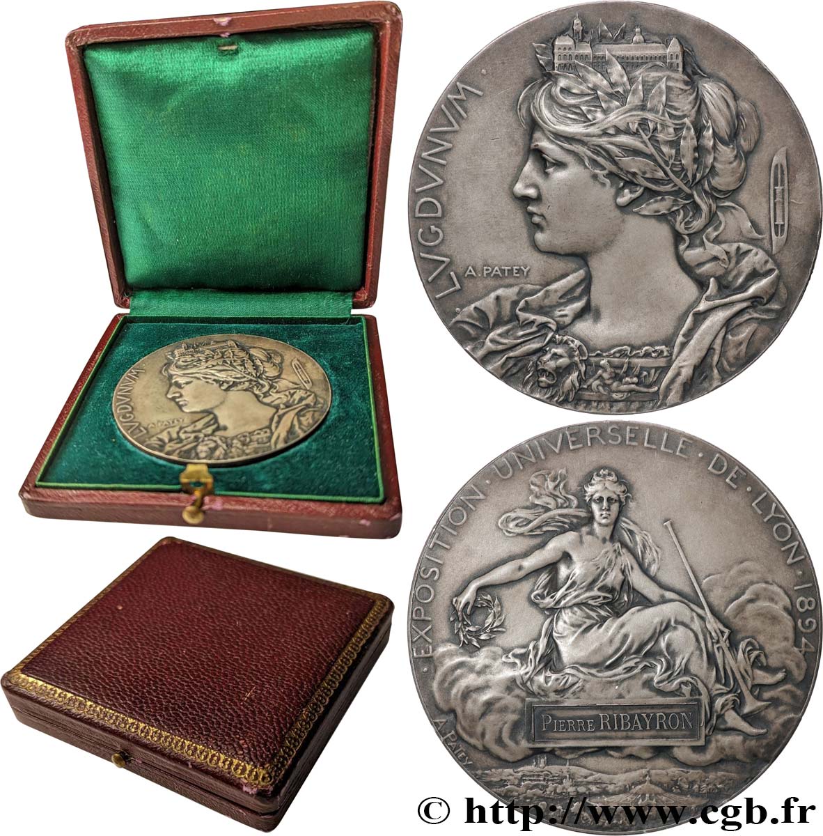 LYON ET DU LYONNAIS (JETONS ET MÉDAILLES DE) Médaille de récompense,  Lugdunum fme_825491 Médailles