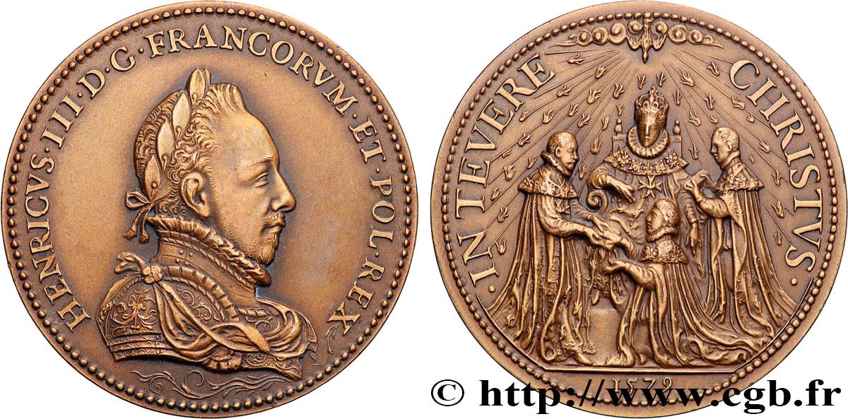 HENRI III Médaille, In tevere Christus SUP
