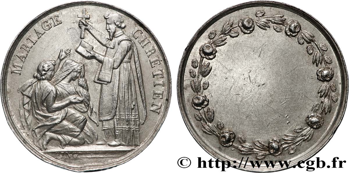 AMOUR ET MARIAGE Médaille, Mariage chrétien AU
