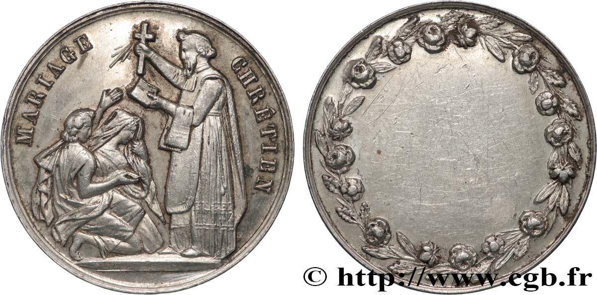 AMOUR ET MARIAGE Médaille, Mariage chrétien AU