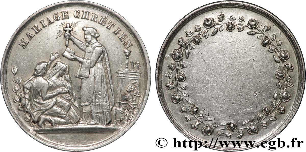 AMOUR ET MARIAGE Médaille, Mariage chrétien fVZ