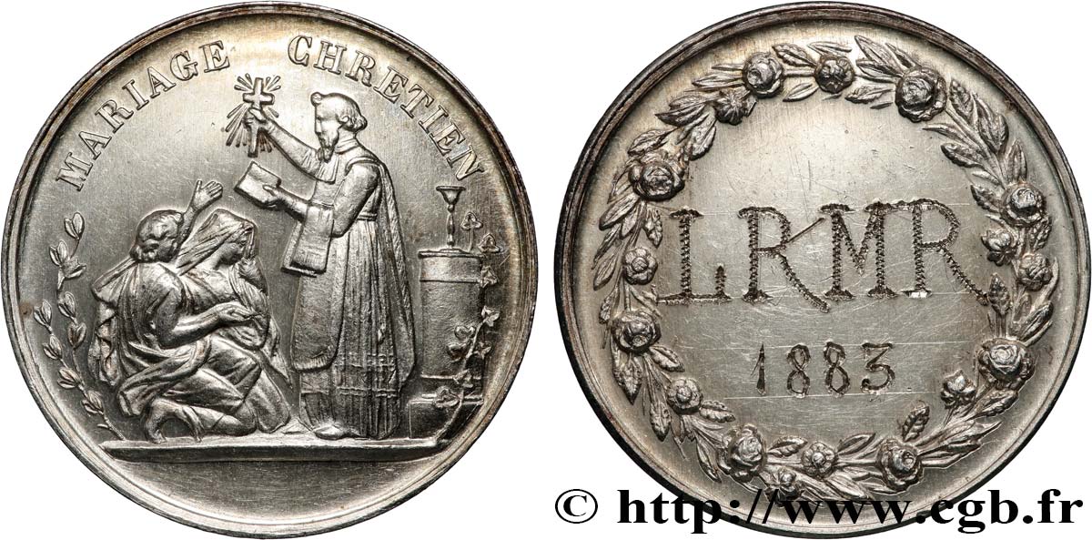 AMOUR ET MARIAGE Médaille, Mariage chrétien VZ