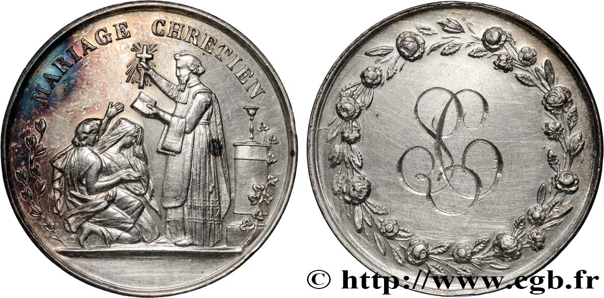 AMOUR ET MARIAGE Médaille, Mariage chrétien MBC+