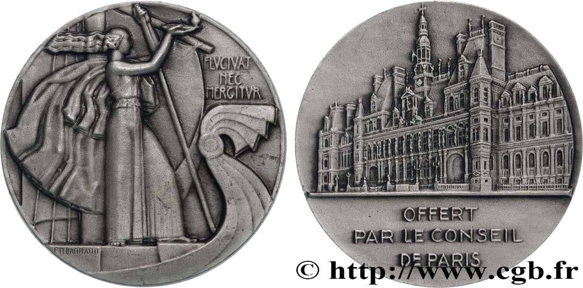 GENERAL, DEPARTEMENTAL OR MUNICIPAL COUNCIL - ADVISORS Médaille, Conseil de la ville de Paris AU