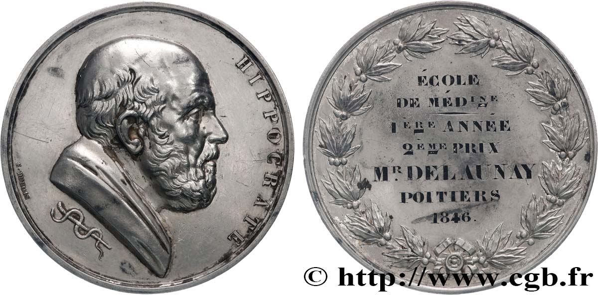 MÉDECINE - SOCIÉTÉS MÉDICALES Médaille d’Hippocrate, École de médecine MBC