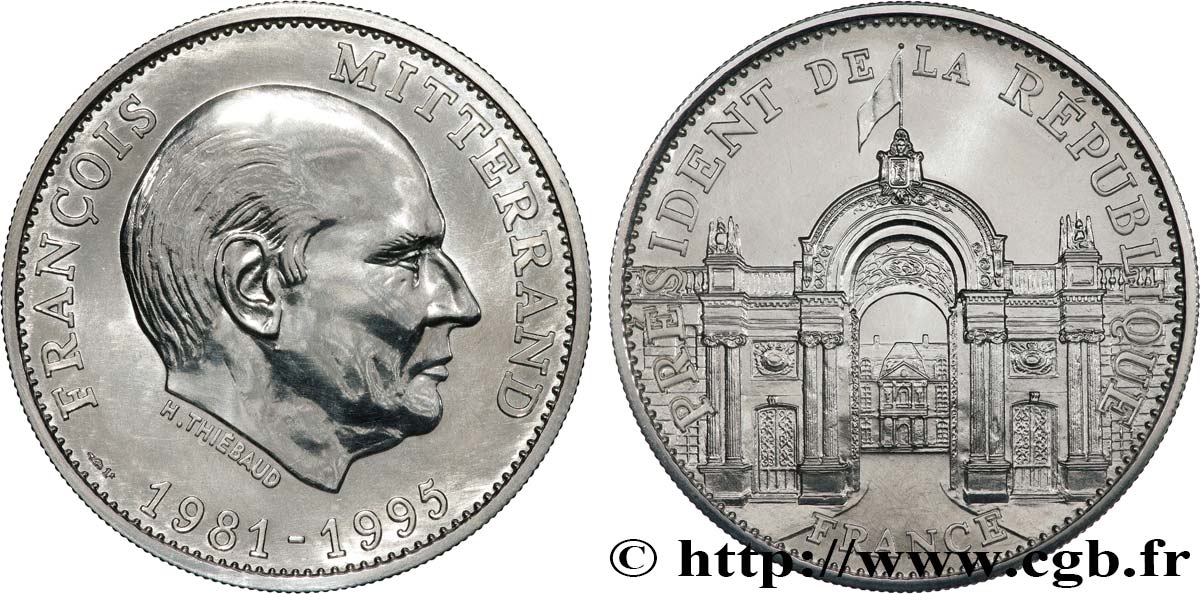 QUINTA REPUBBLICA FRANCESE Médaille, François Mitterrand, président de la République SPL