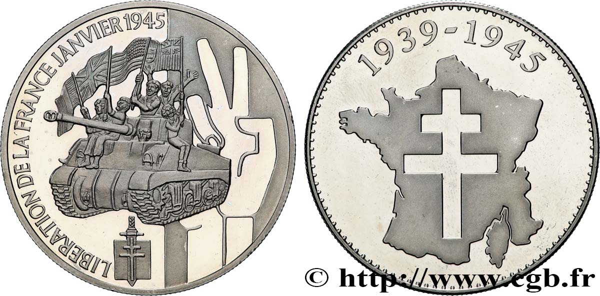 CINQUIÈME RÉPUBLIQUE Médaille commémorative, Libération de la France SUP