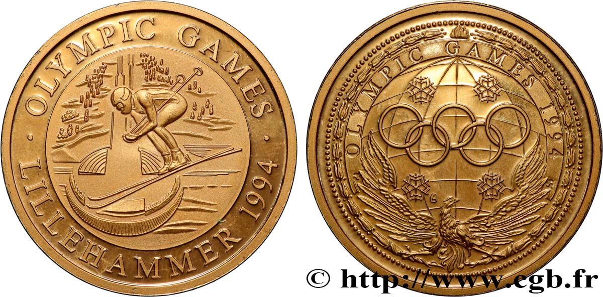 OLYMPIC GAMES Médaille, Jeux olympiques d hiver de 1994 Proof set