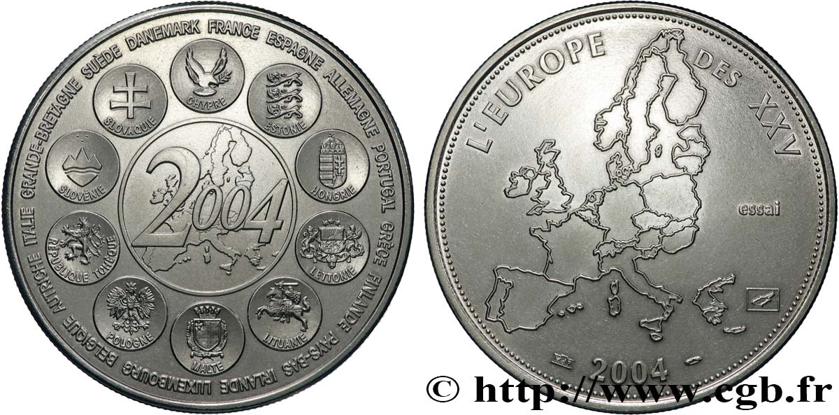France, Medal, L'Europe Des XXV, Dernière Année Des 12 Pays De Leuro 2006