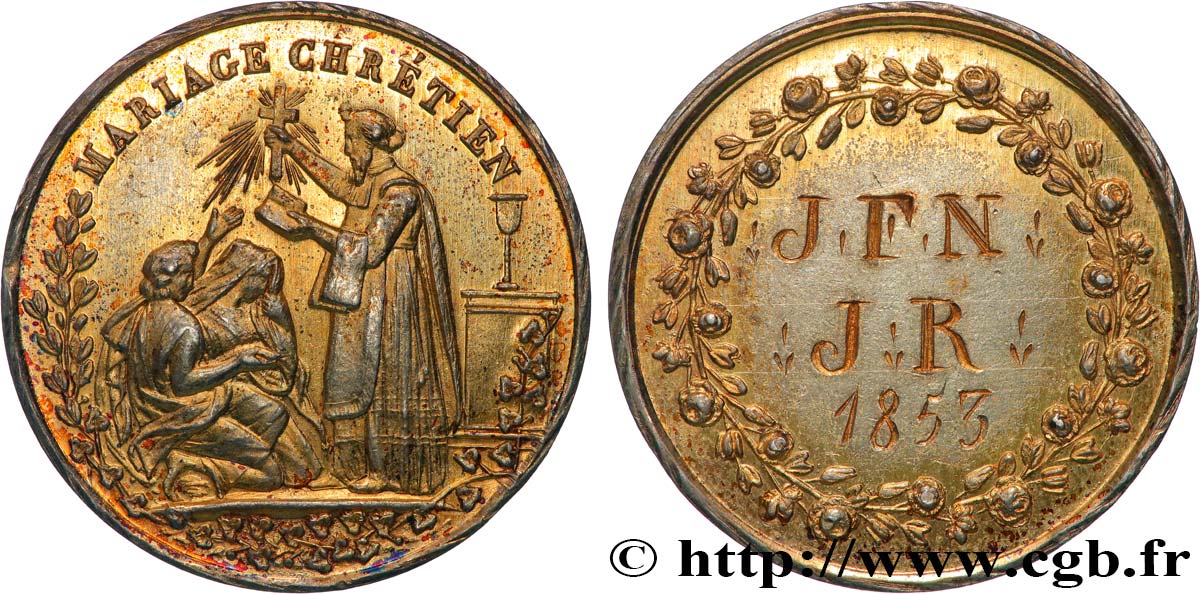 AMOUR ET MARIAGE Médaille, Mariage chrétien q.SPL