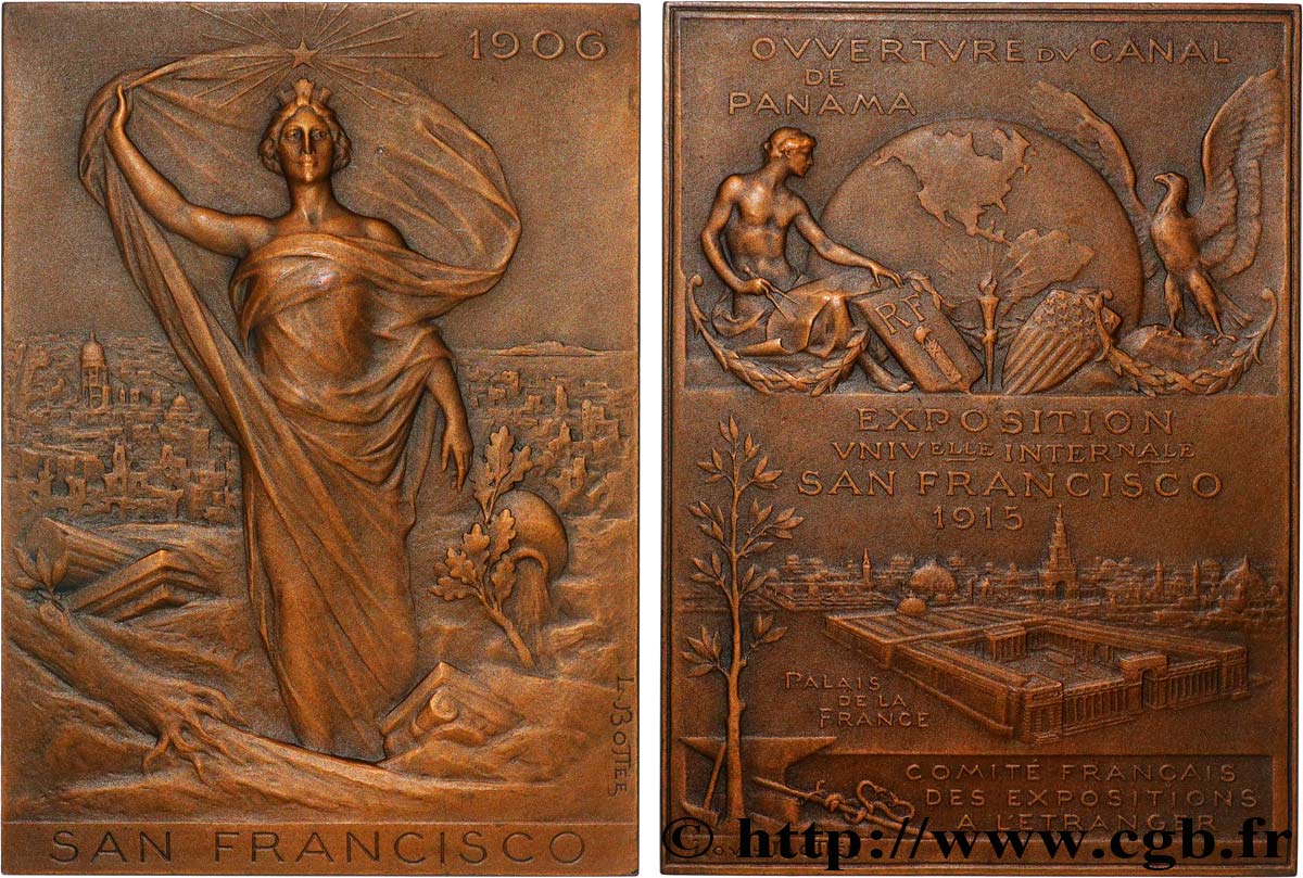 ÉTATS-UNIS D&nbsp;AMÉRIQUE Plaquette, Exposition universelle internationale de San Francisco SUP