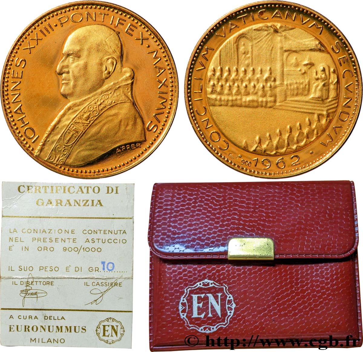 ITALIE - ÉTATS DE L ÉGLISE - JEAN XXIII (Angelo Guiseppe Roncalli) Médaille, Concile Vatican II MS