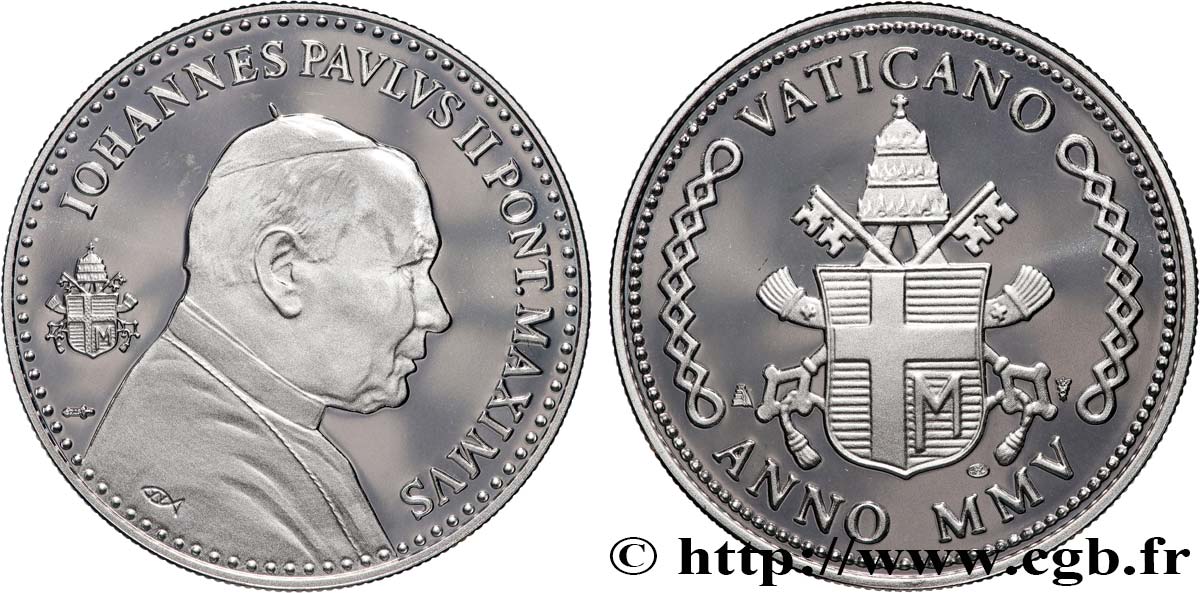 VATICAN ET ÉTATS PONTIFICAUX Médaille, Jean-Paul II SPL