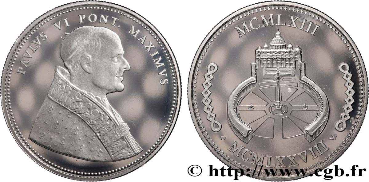 VATICANO E STATO PONTIFICIO Médaille, Paul VI MS