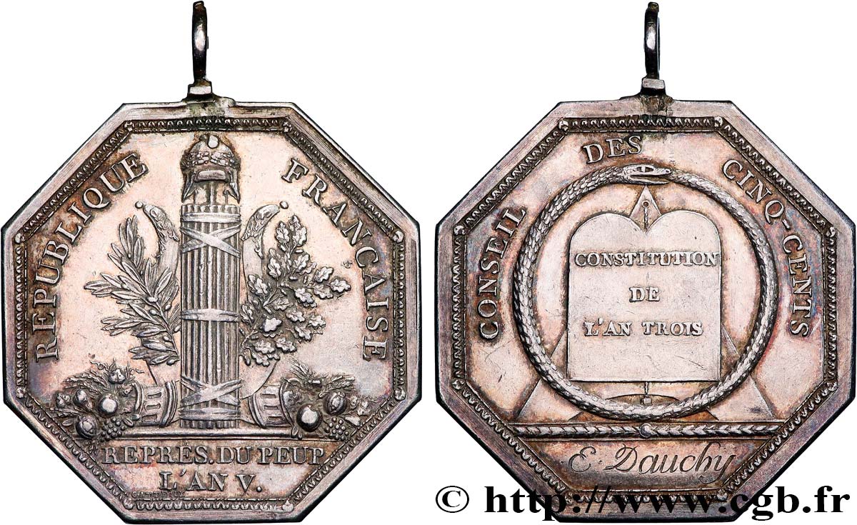 DIREKTORIUM Médaille, Conseil des Cinq-cents fVZ