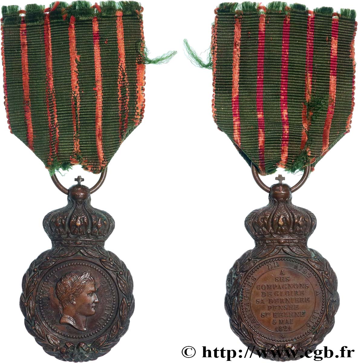 NAPOLEON S EMPIRE Médaille de Sainte-Hélène XF