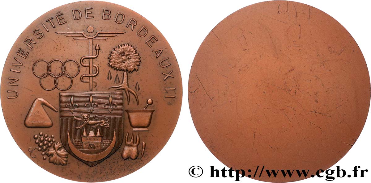 FUNFTE FRANZOSISCHE REPUBLIK Médaille, Université de Bordeaux VZ