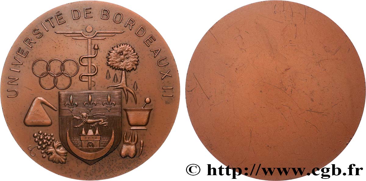 QUINTA REPUBLICA FRANCESA Médaille, Université de Bordeaux EBC