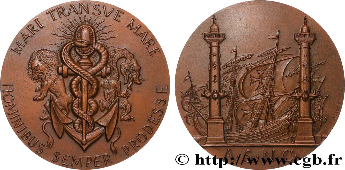 MÉDECINE - SOCIÉTÉS MÉDICALES Médaille, Les anciens de l’École de santé navale et coloniale VZ