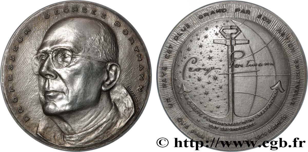 MÉDECINE - SOCIÉTÉS MÉDICALES Médaille, Professeur Georges Portmann VZ