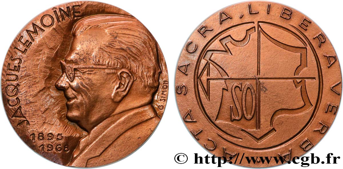 QUINTA REPUBBLICA FRANCESE Médaille, Jacques LEMOINE q.SPL