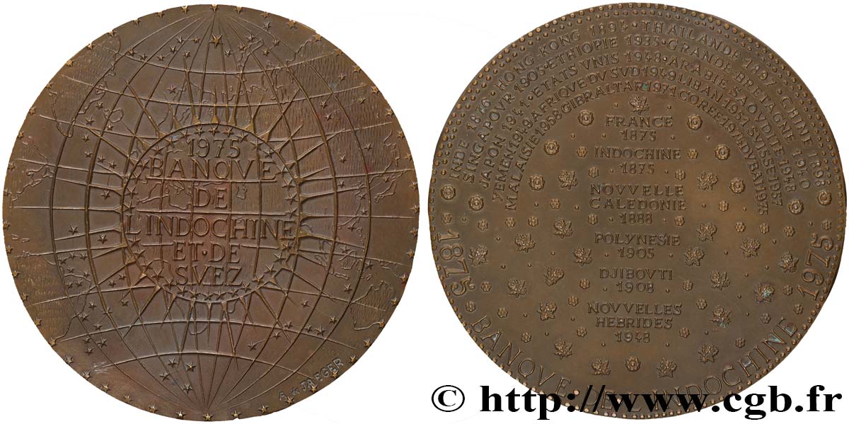 BANQUES - ÉTABLISSEMENTS DE CRÉDIT Médaille, Banque de l’Indochine AU